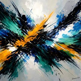Dynamic Brushstroke Symphony 2