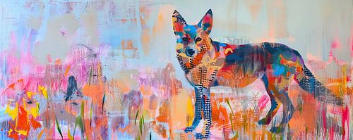 Peindre un renard coloré