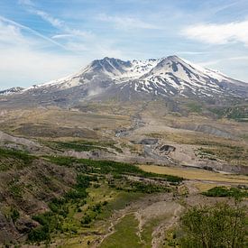 Paysage volcanique du Mont Saint Helens, Washington. sur Dennis en Mariska