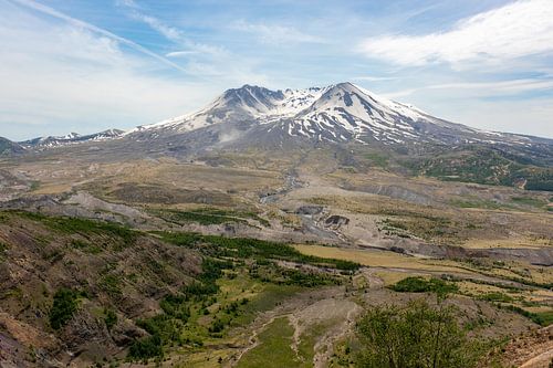 Paysage volcanique du Mont Saint Helens, Washington. sur Dennis en Mariska
