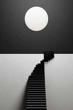 minimale Treppen zum Vollmond von haroulita