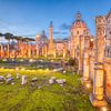 The ruins of the Forum in ancient Rome in Italy by Bas Meelker