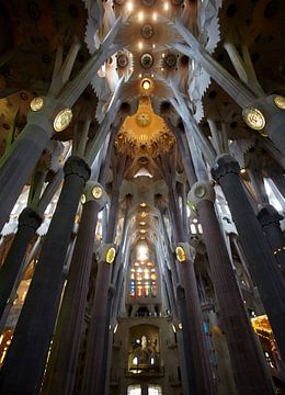 Sagrada Famillia van binnen van Giovanni de Deugd