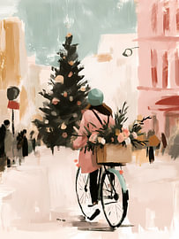 Christmas Tree Delivery by Bicycle by Mosaic Dialogue