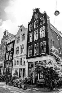 Jordaan Amsterdam Niederlande Schwarz und Weiß