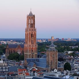 Stadsgezicht van Utrecht met de Domtoren  van Merijn van der Vliet