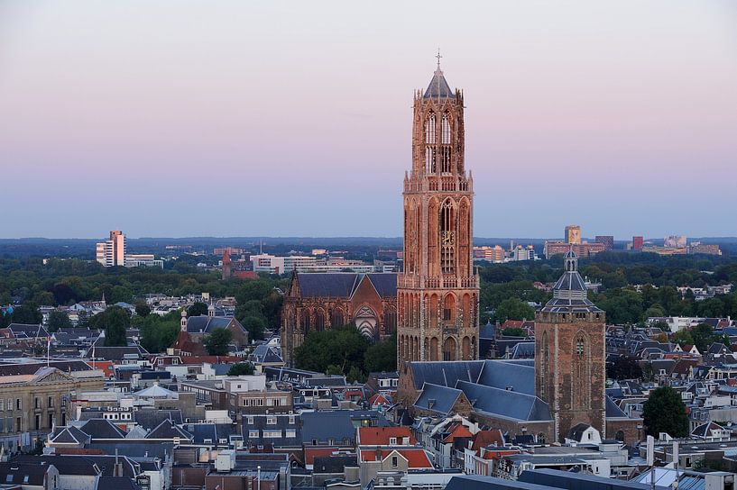 Stadsgezicht van Utrecht met de Domtoren  van Merijn van der Vliet