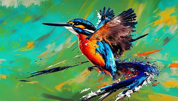 Dynamische IJsvogel van Maarten Zeehandelaar