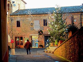 Central Square met Kerstmis Panicale van Dorothy Berry-Lound