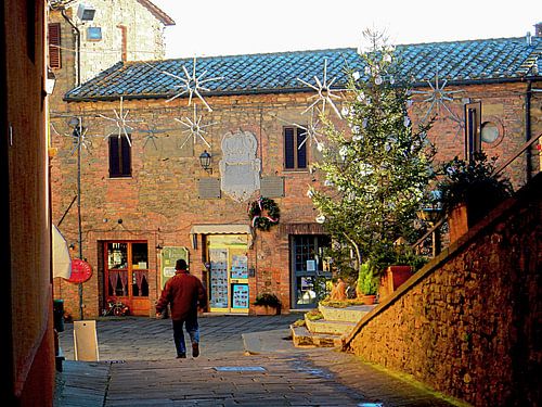 Central Square met Kerstmis Panicale