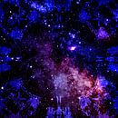 Eén stam, één melkwegstelsel. Melkweg in blauw paars van Dina Dankers thumbnail