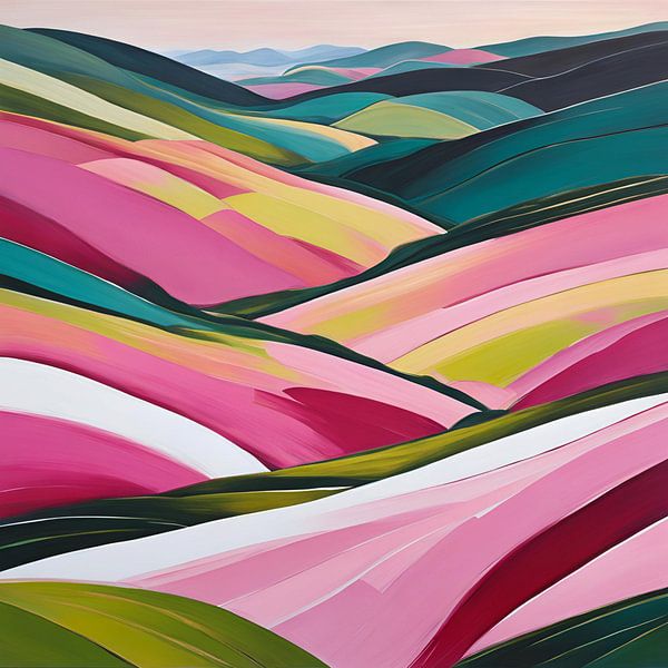 Valley Hills 2.0 Painting by ComfortQ