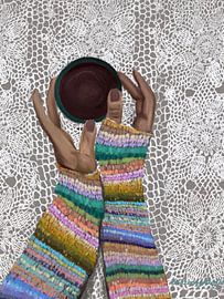 Colorful Cozy Hands by Osheensgallery