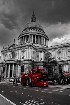 London, St. Pauls Cathedral, Zwart wit van Nynke Altenburg
