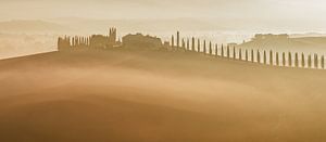 Sonnenaufgang im Val D'Orcia Toskana