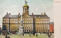 Palace on Dam Square with the first monument