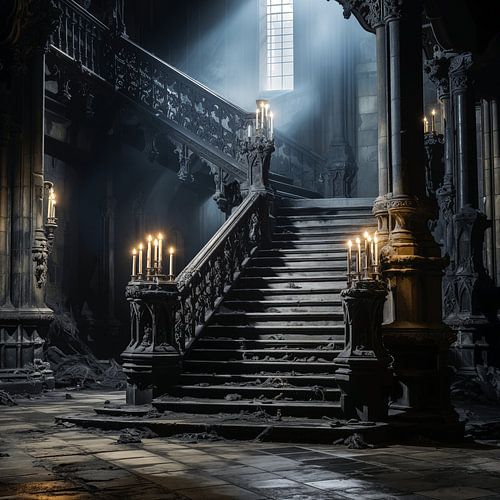 Cage d'escalier abandonnée