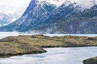 Lago Grey and Torres del Paine mountain range by Shanti Hesse thumbnail