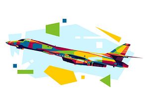 B-1B Lancer in WPAP Illustratie van Lintang Wicaksono