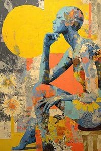 Frau mit Blumen