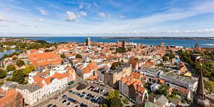 La vieille ville de Stralsund et le Strelasund sur Werner Dieterich