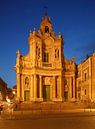 Barokke kerk Basiliek della Collegiata in de schemering, Catania, Sicilië, Italië van Torsten Krüger thumbnail