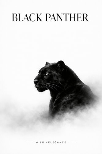 Black Panther – Fine-Art Portret van Tijdloze Elegantie