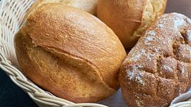 Fresh rolls from the baker for breakfast by Heiko Kueverling