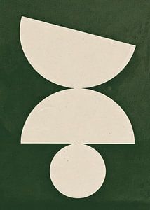modern art abstract green japandi 2