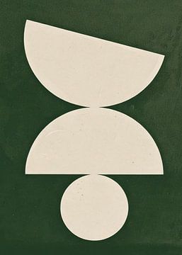 TW living - modern art abstract green japandi 2 by TW living