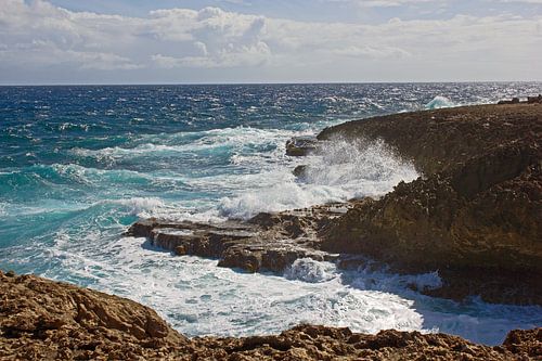 Curacao, de Wilde kust van Boca Tabla