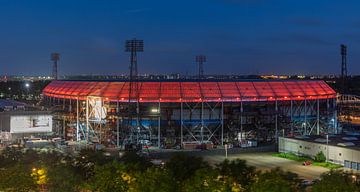 Het Feyenoord Stadion "De Kuip" in Rotterdam met rode ring
