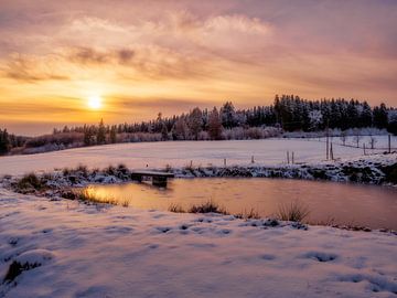 Winter zonsondergang van Alexander Dorn
