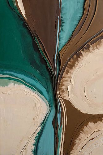 Moderne abstracte natuurlijke vormen