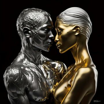 liefde in goud en zilver van Gelissen Artworks