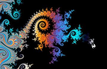 Kleurrijke Mandelbrot Fractal - Wiskunde en Kunst