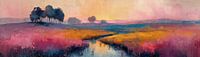 Abstrakte Landschaft Warm