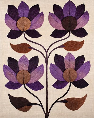 Imprimé rétro de fleurs