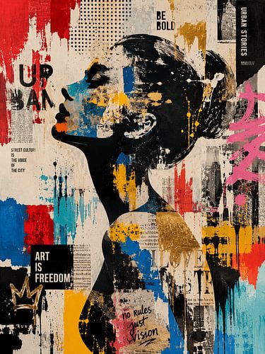 Portrait abstrait « Liberté urbaine »