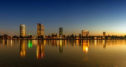 Bonn (federal district) sunset panorama