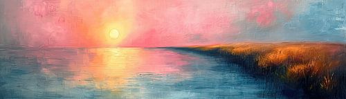 Coucher de soleil abstrait | Solar Whisper