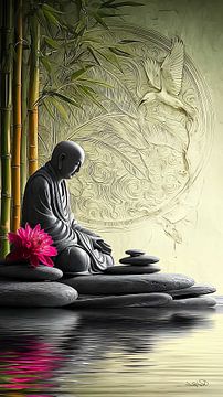 ZEN - Buddhism - Buddha - Buddha by Gelissen Artworks