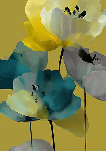 Violets abstract by Bert Nijholt