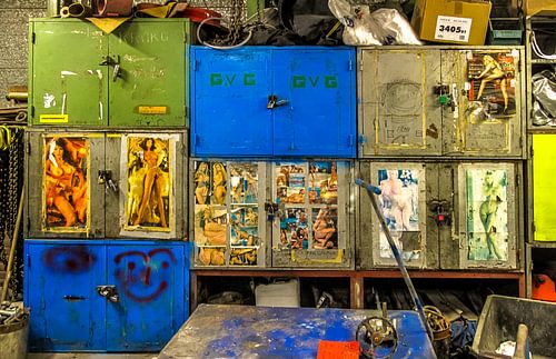 gereedschapskasten van de bankwerkers