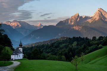 Bedevaartskerk Maria Gern in Berchtesgaden van Iwan Appels