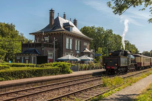 Stoomtrein bij Station Schin op Geul