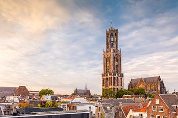 Utrecht - cathédrale Coucher de soleil