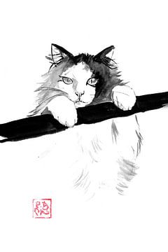 japanische Katze von Péchane Sumie