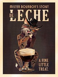 Bourbon De Leche Guinness Style Katzenkunst von The Whiskey Ginger