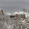 Die Wartburg im winterlichen Thüringer Wald von Roland Brack